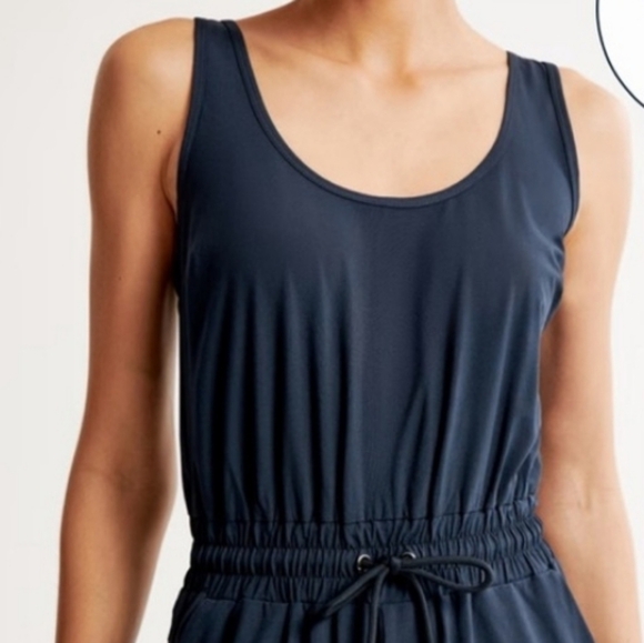 Abercrombie & Fitch Pants - Abercrombie & Fitch A&F Navy Blue Sleeveless Traveler Jumpsuit Pants size XL